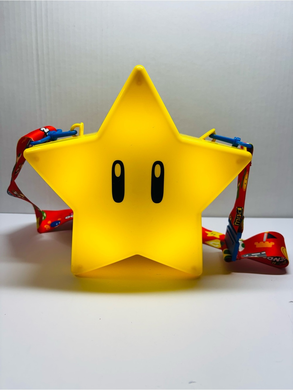 Super Nintendo World Mario Star Popcorn Bucket LED Light Universal Studios